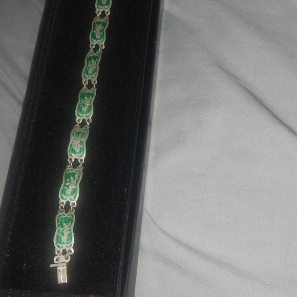 Estate Jewelry Vintage Siam sterling bracelet - Picture 2 of 7